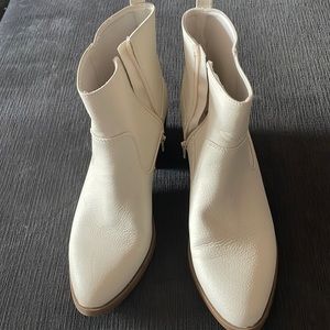 White Cowboy Booties